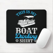 Herrenbootfahren Bootbesitzer Das ist Boottrinken Mousepad (Mit Mouse)