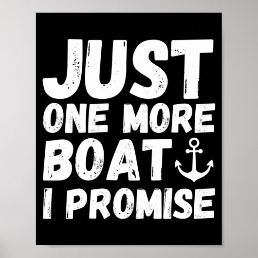 Herrenbootfahren Bootbesitzer ein weiteres Boot Po Poster (Vorne)