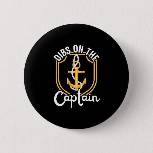 Herrenbootseigner beansprucht den Kapitän Button (Vorderseite)