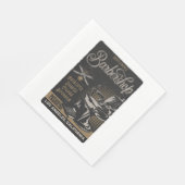 Herrenfriseur Retro-Haarschnitte Rasuren Serviette (Ecke)