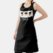 Herrenfrisur-Illustration Barberhaar-Stylistin Schürze (InSitu)