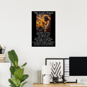 Herrengebet Gethsemane Andachtsgebet Kunstwerk Poster