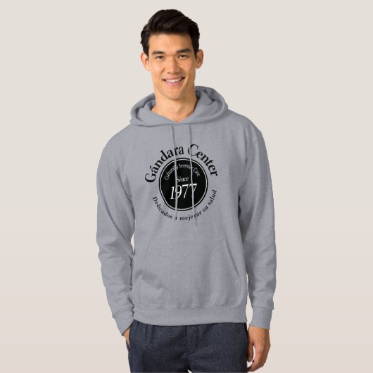 Herrengraues Sweatshirt (Vorne ganz)
