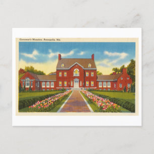 Herrenhaus des Gouverneurs in Annapolis, Maryland, Postkarte