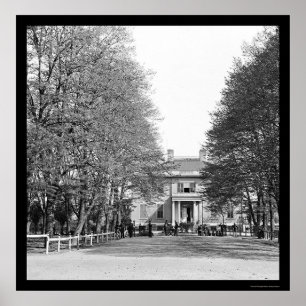 Herrenhaus des Gouverneurs in Richmond, VA 1865 Poster