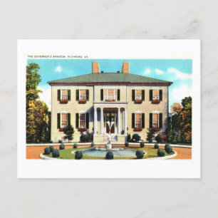Herrenhaus des Gouverneurs in Richmond, Virginia,  Postkarte