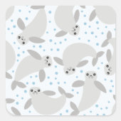 Herrenhaus Quadratischer Aufkleber (Vorderseite)