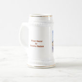 "Herrenhaus" Stein Bierglas (Vorderseite Links)
