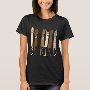 Herrenhemd Art Gebärdensprache Hand Sprechen T-Shirt