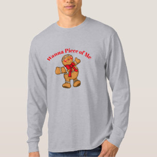 Herrenhemd Wanna Piece of Me Lebkuchenmann T-Shirt