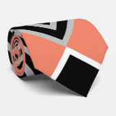 Herrenklassische Peach Mandarin Square Neck Tie Krawatte (Gerollt)