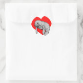 Herrenkunst Runder Aufkleber (Tasche)