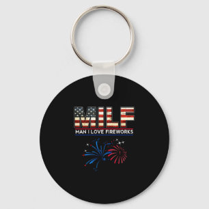 Herrenmann liebe feuerwerk lustig amerikanisch pat schlüsselanhänger