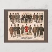 Herrenmode fällt und Winter 1895 Postkarte (Vorderseite)