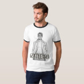 Herrenporträt mit Pfeife T-Shirt (Vorne ganz)