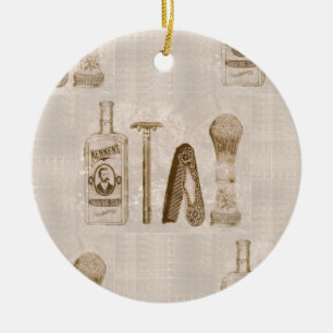 Herrenrasur Keramikornament