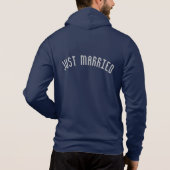 Herren's Just Married Hoodie (Rückseite)