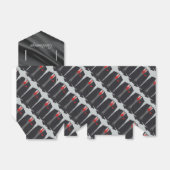 Herrenschwarzer Anzug und Rote Krawatte Gefälligke Geschenkschachtel (Ungefaltet)