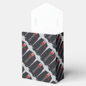 Herrenschwarzer Anzug und Rote Krawatte Gefälligke Geschenkschachtel (Geöffnet)