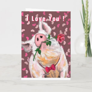 Herrenschwein Lustige Valentinstagskarte Karte