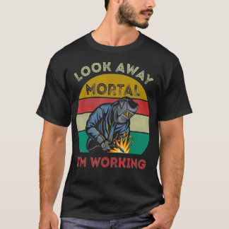 Herrenschweißer-Geschenke Blick weg, Sterblicher, T-Shirt
