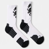 Herrensocken mit Drachenmotiv Socken (Rechts)