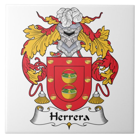 Herrera-Familienwappen Fliese (Vorderseite)