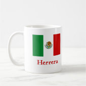 Herrera-mexikanische Flagge Kaffeetasse (Links)