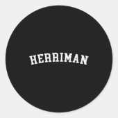 Herriman runder aufkleber (Vorderseite)