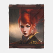 Herrin der Wind AI Concept Art von Xzendor7 Fleecedecke (Vorderseite)