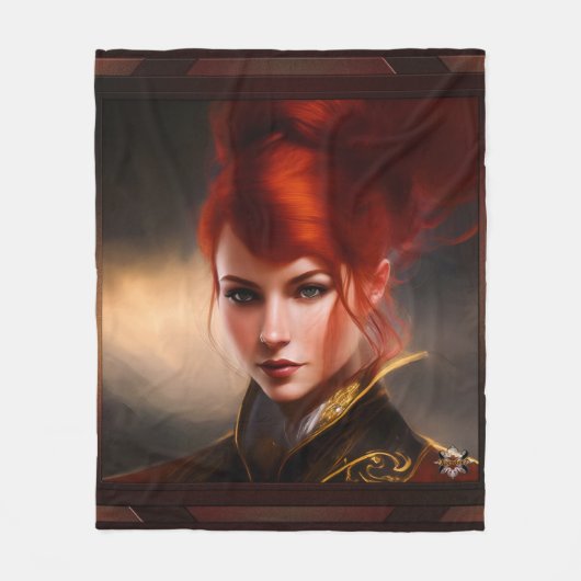 Herrin der Wind AI Concept Art von Xzendor7 Fleecedecke (Vorderseite)