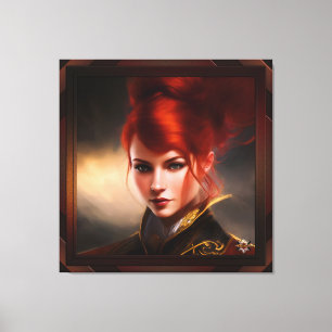 Herrin der Wind AI Concept Art von Xzendor7 Leinwanddruck