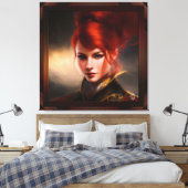Herrin der Wind AI Concept Art von Xzendor7 Leinwanddruck (Insitu (Schlafzimmer))
