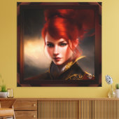 Herrin der Wind AI Concept Art von Xzendor7 Leinwanddruck (Insitu (Wohnzimmer))