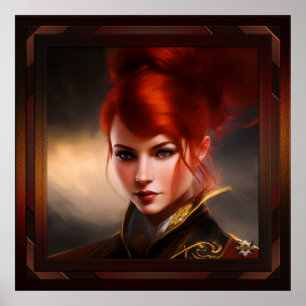 Herrin der Wind AI Concept Art von Xzendor7 Poster