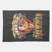 Herrin des Grills für Frauen, die Liebe zum Grille Geschirrtuch (Horizontal)