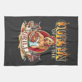 Herrin des Grills für Frauen, die Liebe zum Grille Geschirrtuch