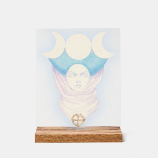 Herrin des Mondes Acrylschild (Vorderseite)