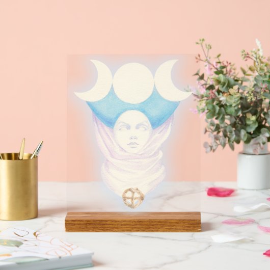 Herrin des Mondes Acrylschild (Hochzeit)