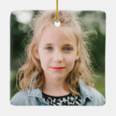 Herringbone Band Christmas Ornament - Blue (Rückseite)