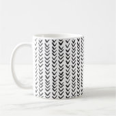 Herringbone Black & White Kaffeetasse (Links)