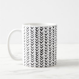 Herringbone Black & White Kaffeetasse