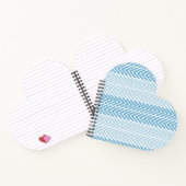 Herringbone Chic Blue Notizblock (Innenseite)
