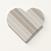 Herringbone Chic Taupe Gray Notizblock (Rückseite)