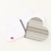 Herringbone Chic Taupe Gray Notizblock (Innenseite)
