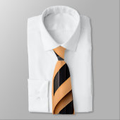 Herringbone geflochten braunes, modernes Muster Krawatte (Gebunden)