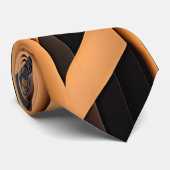 Herringbone geflochten braunes, modernes Muster Krawatte (Gerollt)