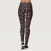Herringbone geflochtene Flechte Beige Minimal Must Leggings (Rückseite)