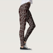 Herringbone geflochtene Flechte Beige Minimal Must Leggings (Rechts)
