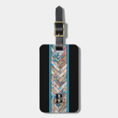 Herringbone-Lackierung Gepäckanhänger (Vorderseite vertikal)